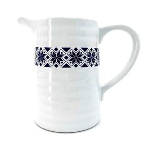 NWT IKEA Scandinavian blue quilt star water pitcher